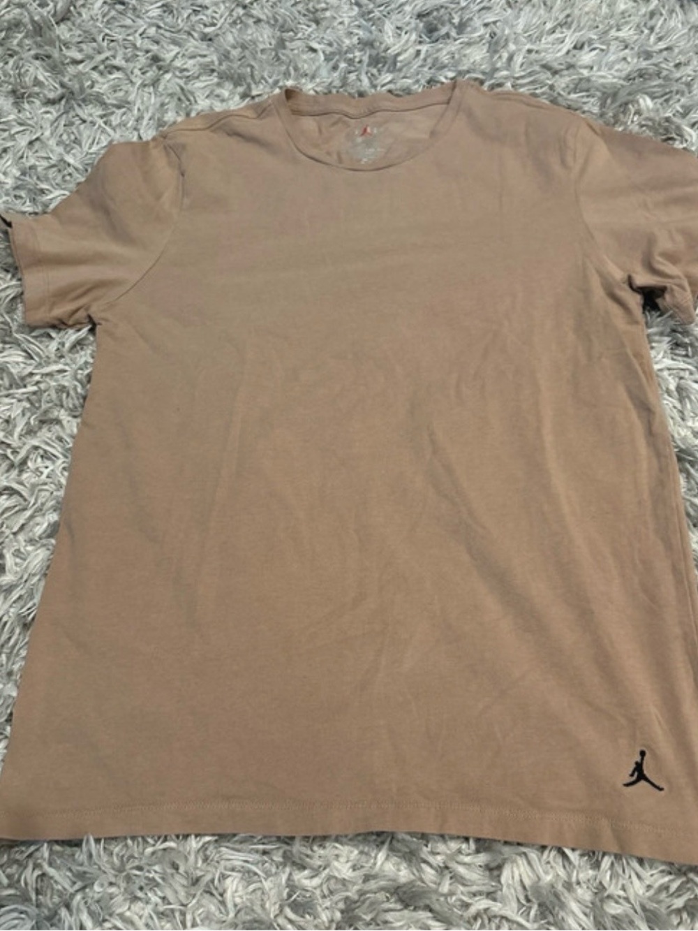 Jordan Men's Crewneck T-Shirt in Light Brown Size Medium